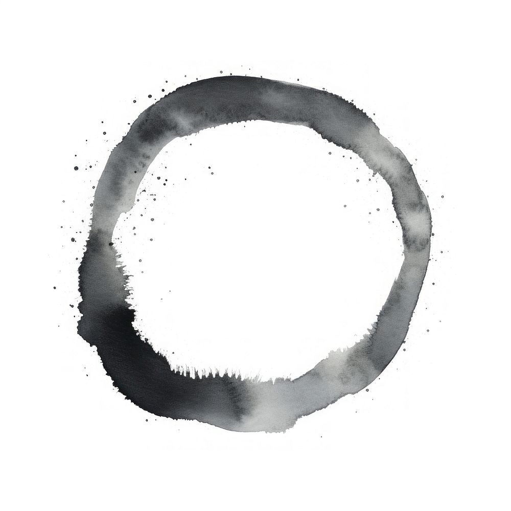 Black circle shape stain white background accessories. AI generated Image by rawpixel.