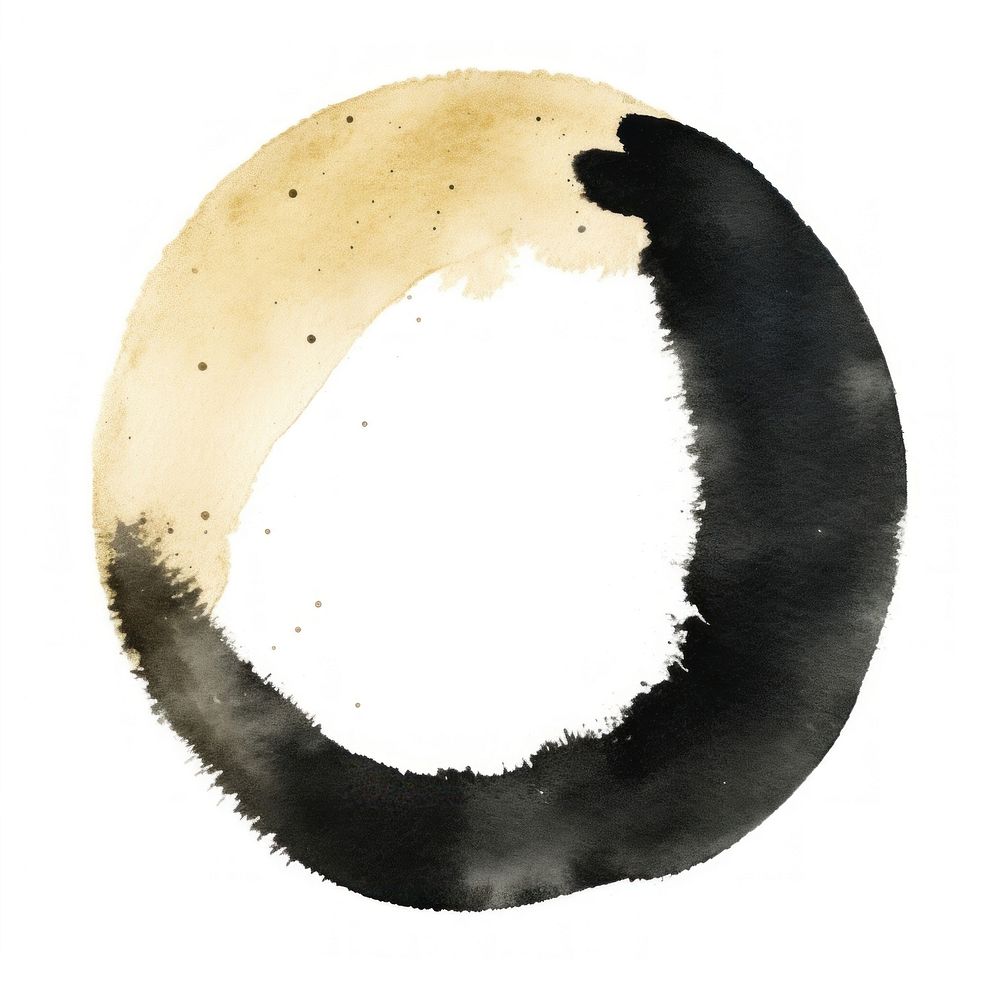 Black circle shape white background astronomy outdoors. AI generated Image by rawpixel.