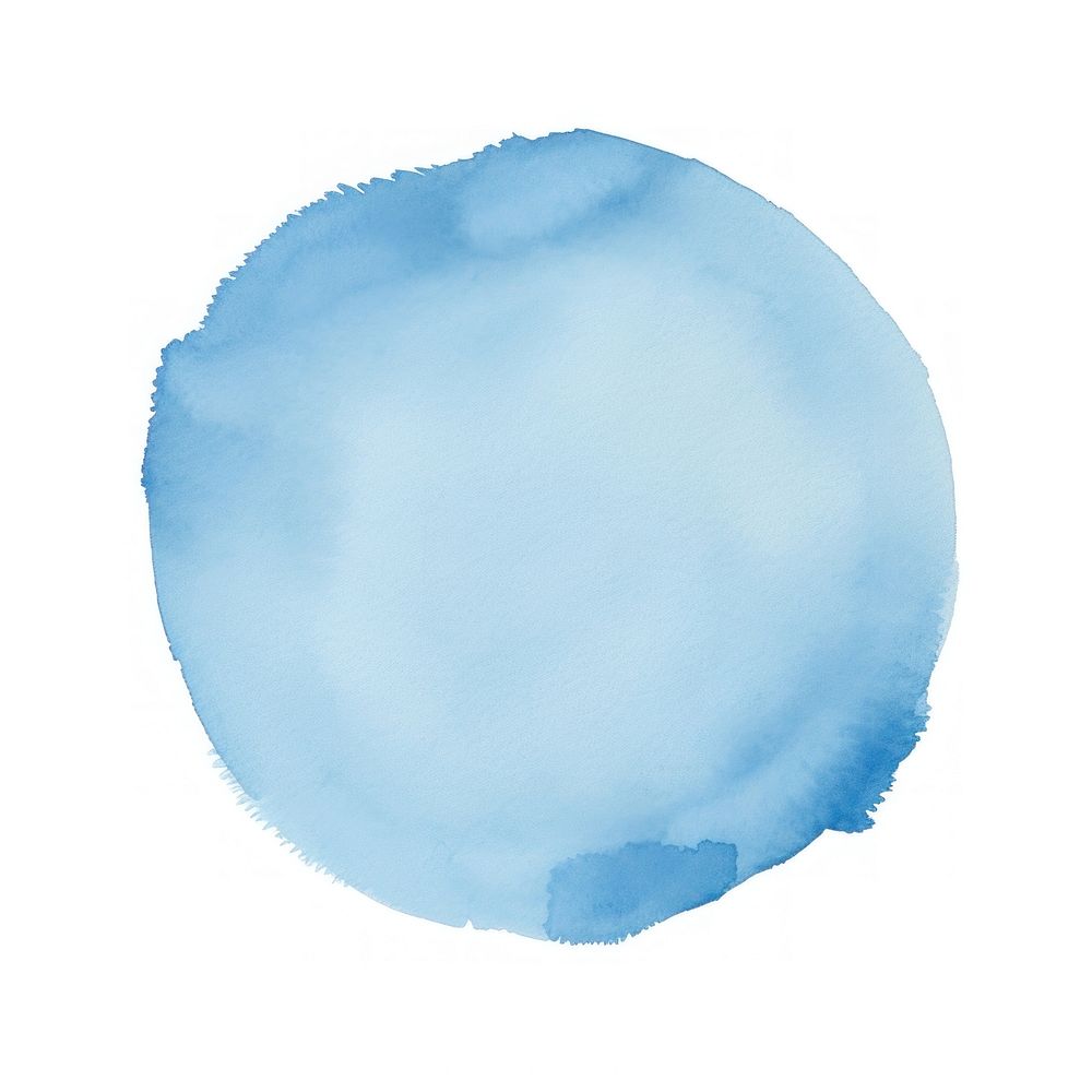 Blue circle shape backgrounds paint white background. AI generated Image by rawpixel.