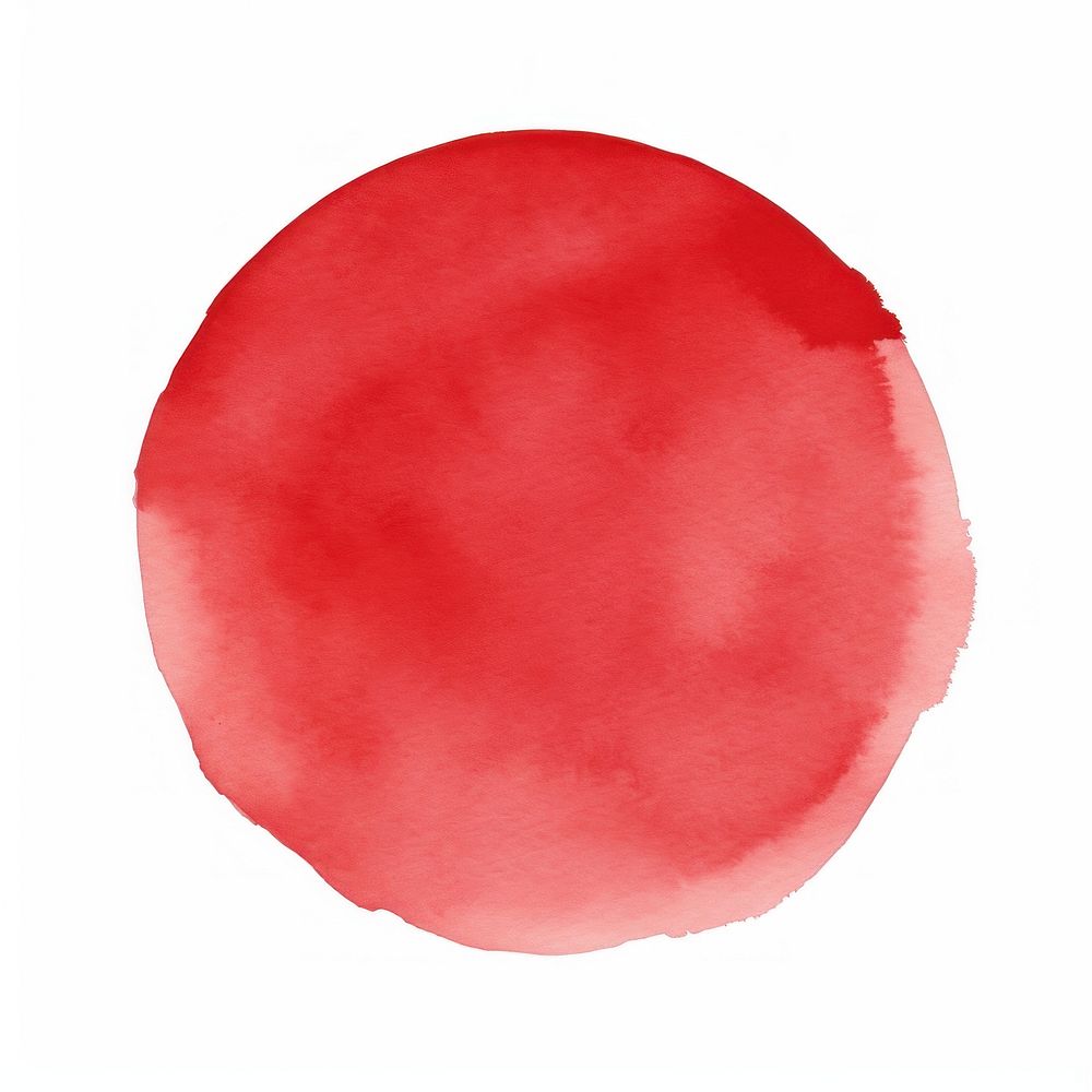 Crimson circle shape backgrounds paint white background. AI generated Image by rawpixel.