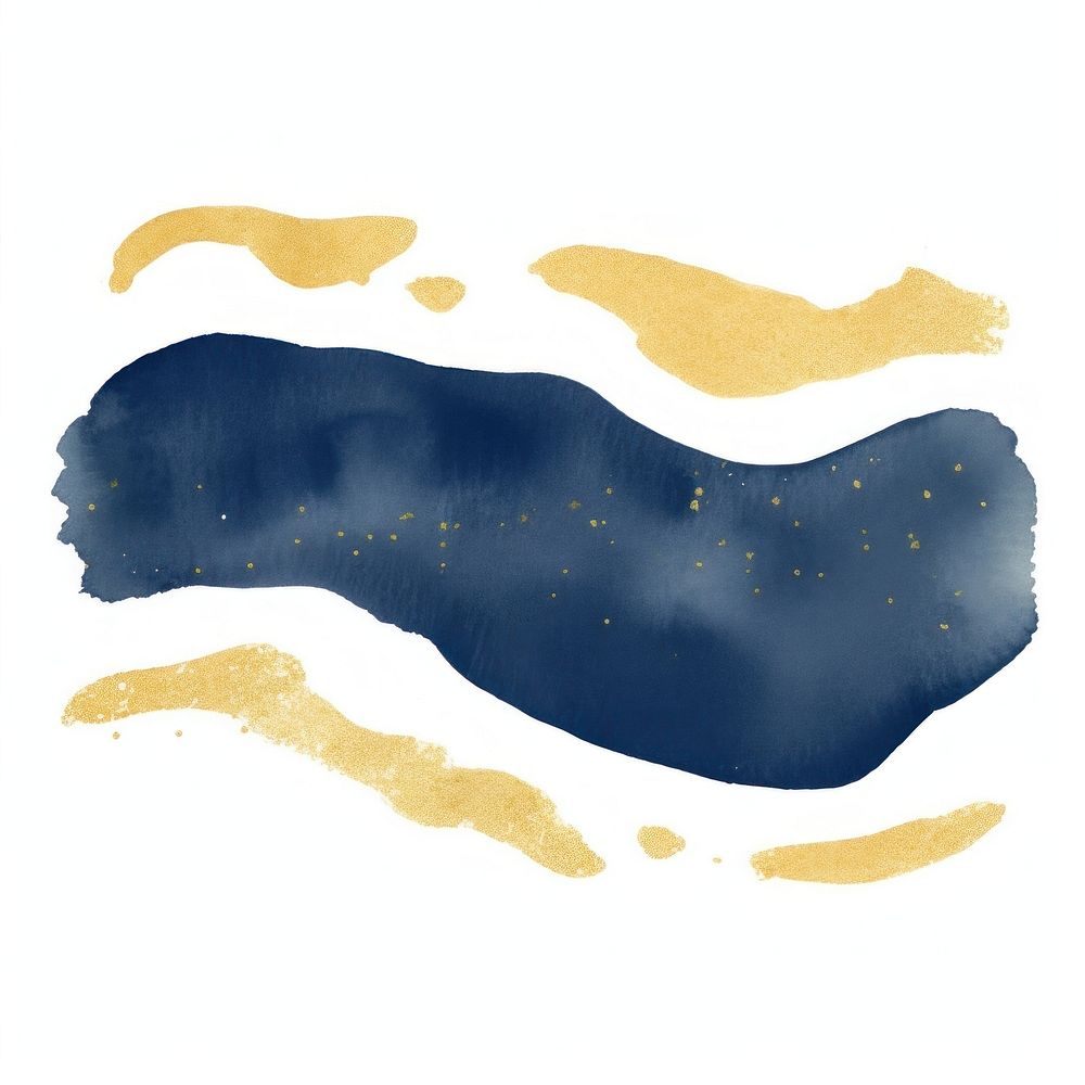 Dark blue and gold glitter stains white background outdoors cartoon. AI generated Image by rawpixel.