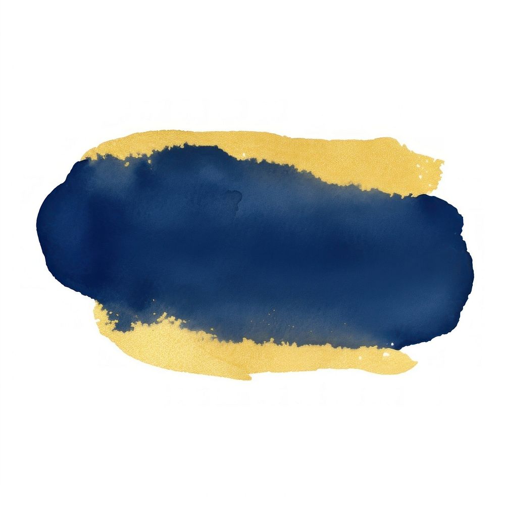 Dark blue and gold glitter stains painting white background rectangle. AI generated Image by rawpixel.