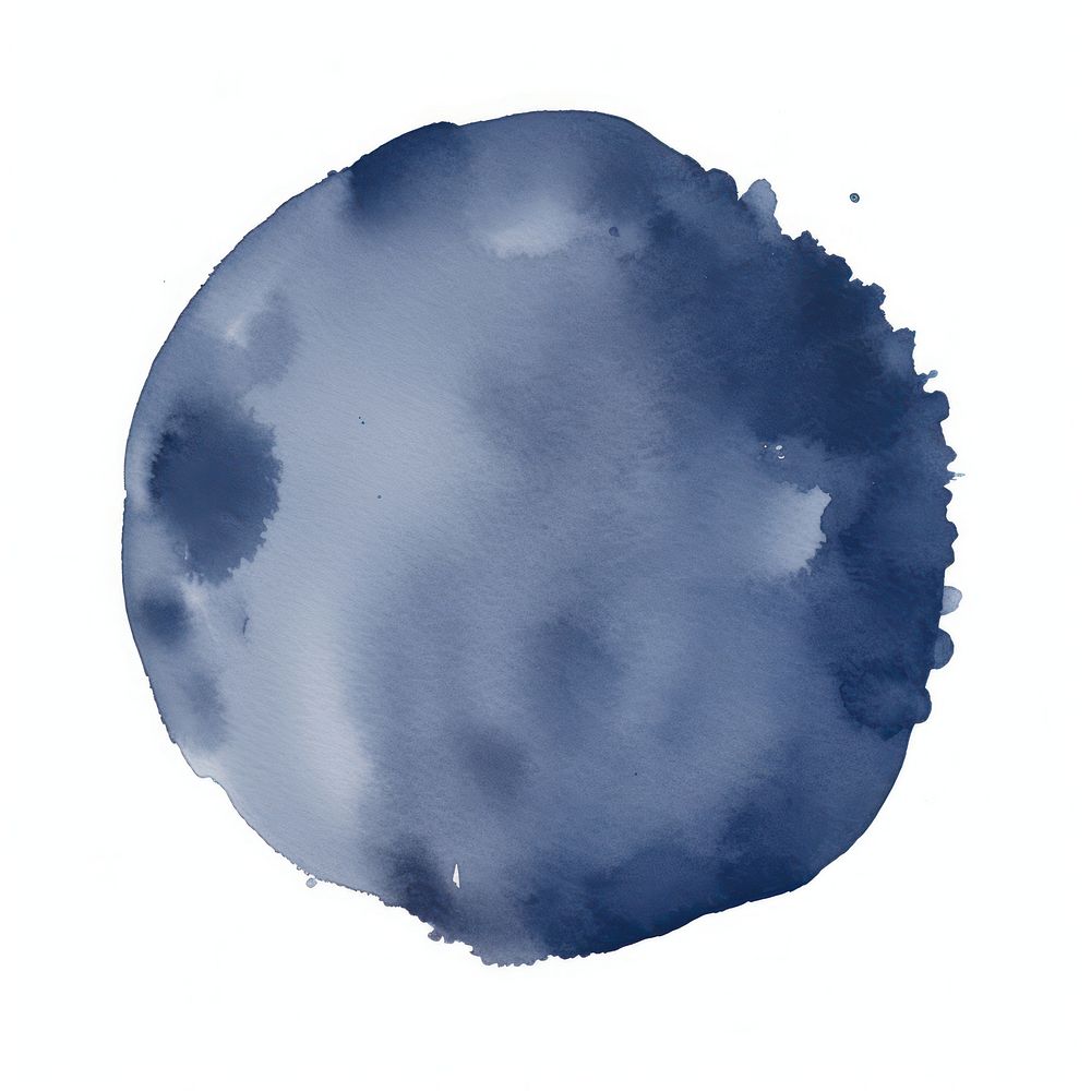 Dark blue circle shape stain white background accessories. AI generated Image by rawpixel.