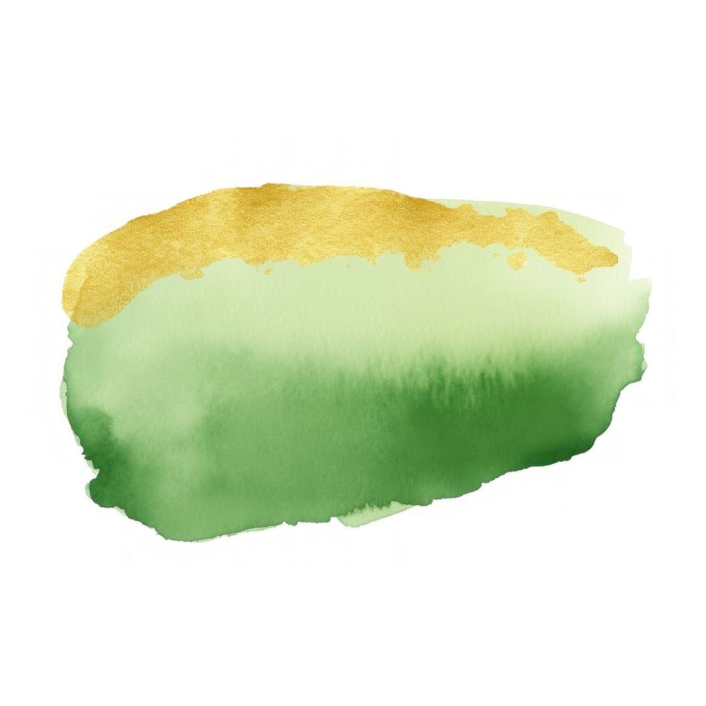 Green and gold glitter stains paint white background rectangle. AI generated Image by rawpixel.