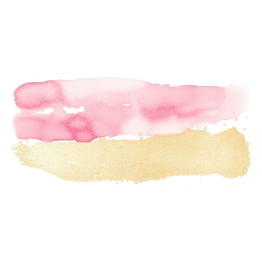 Soft gold and pink glitter stains backgrounds paint white background. AI generated Image by rawpixel.