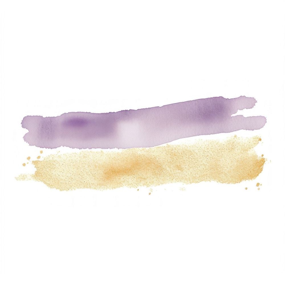 Soft purple and gold glitter stains backgrounds paint white background. AI generated Image by rawpixel.