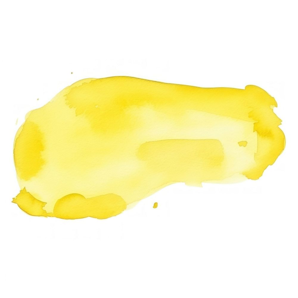 Yellow paint stain white background. AI generated Image by rawpixel.