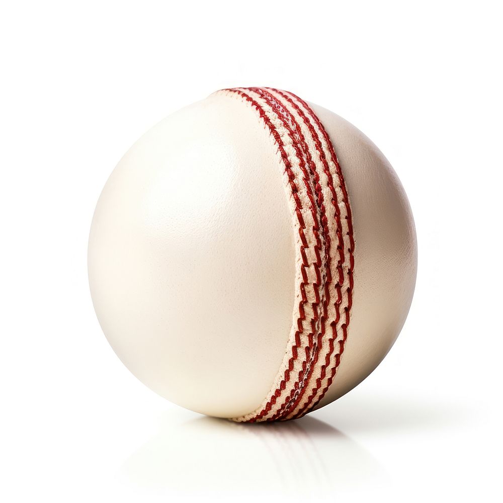 Cricket ball sports white background baseball. AI generated Image by rawpixel.