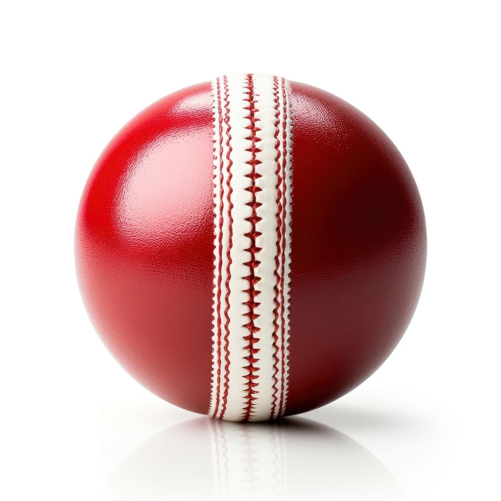 Cricket ball sphere sports red. AI generated Image by rawpixel.