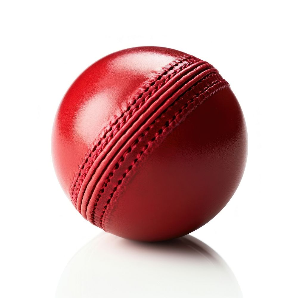Cricket ball sphere sports red. AI generated Image by rawpixel.