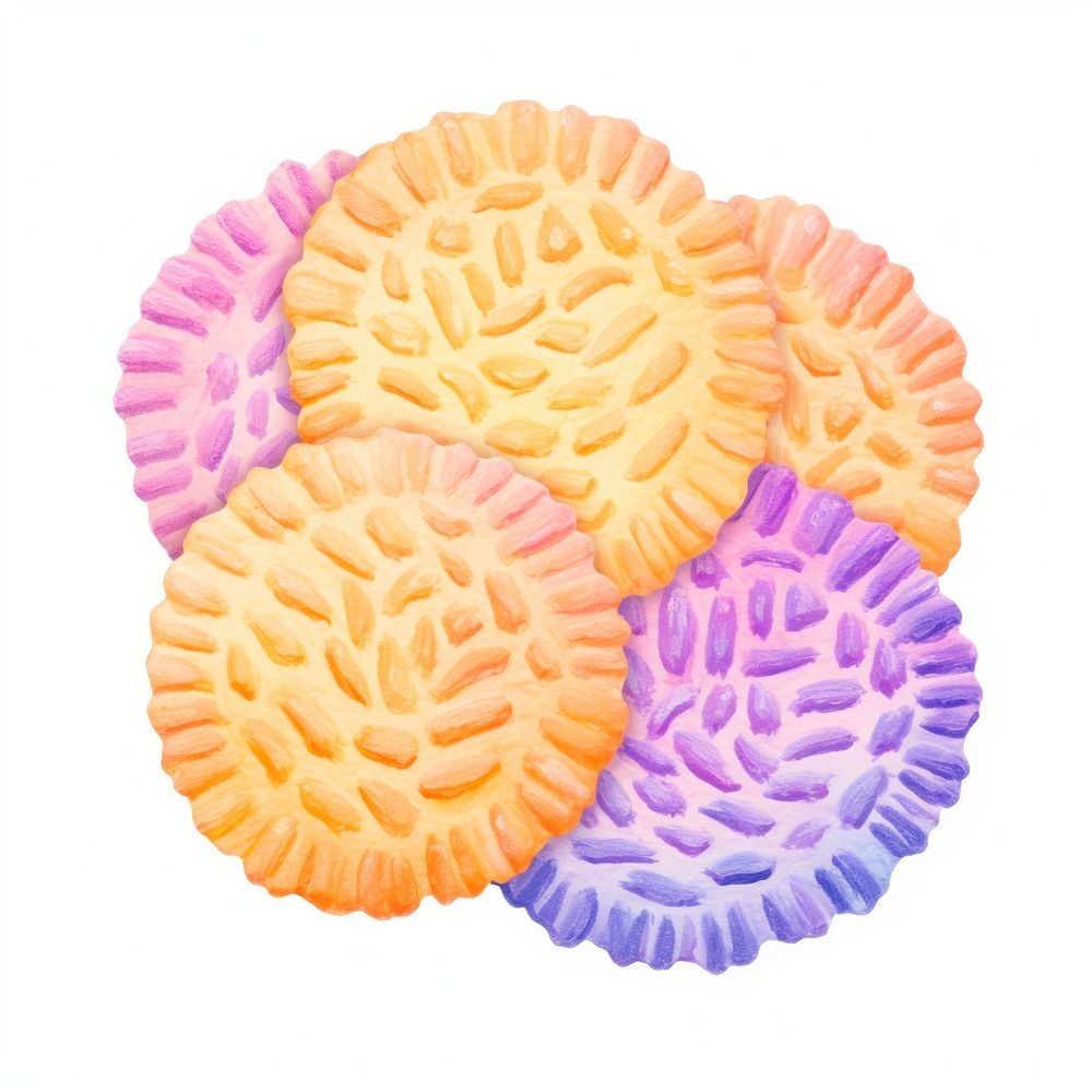 Cookies white background confectionery microbiology. AI generated Image by rawpixel.
