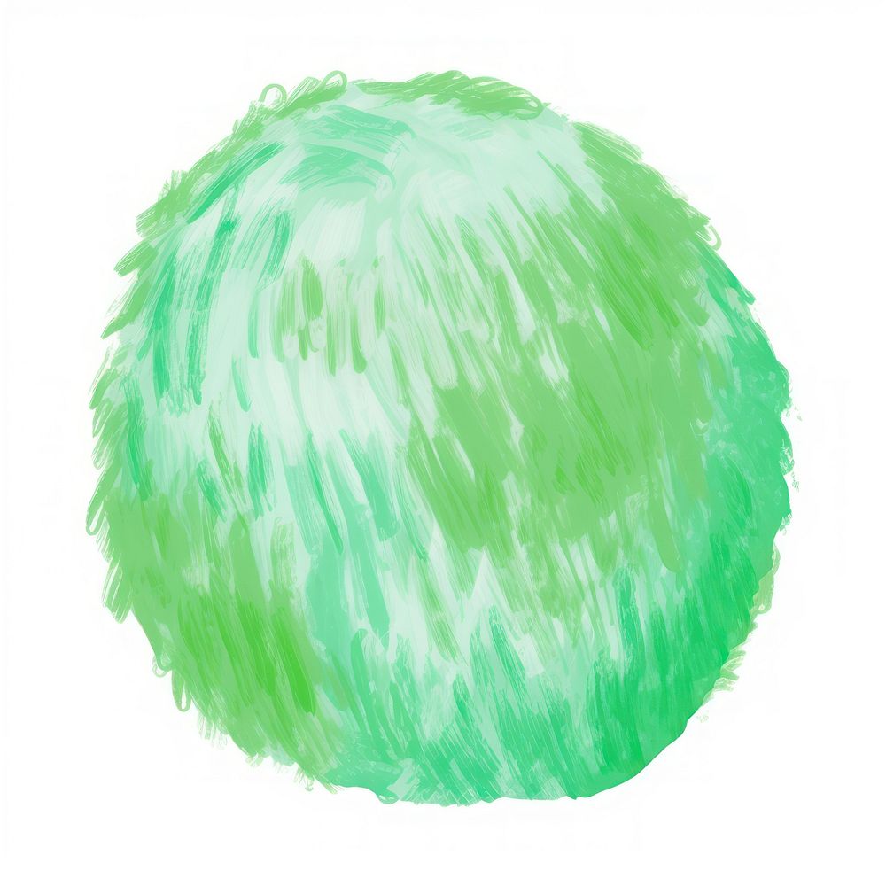 Green coconut sphere white background turquoise. AI generated Image by rawpixel.