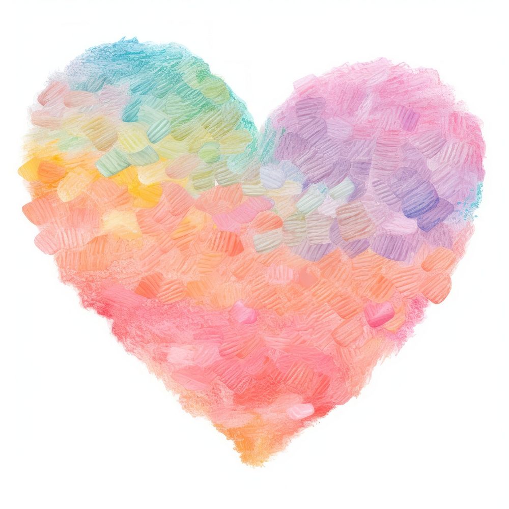 Heart backgrounds paint white background. AI generated Image by rawpixel.