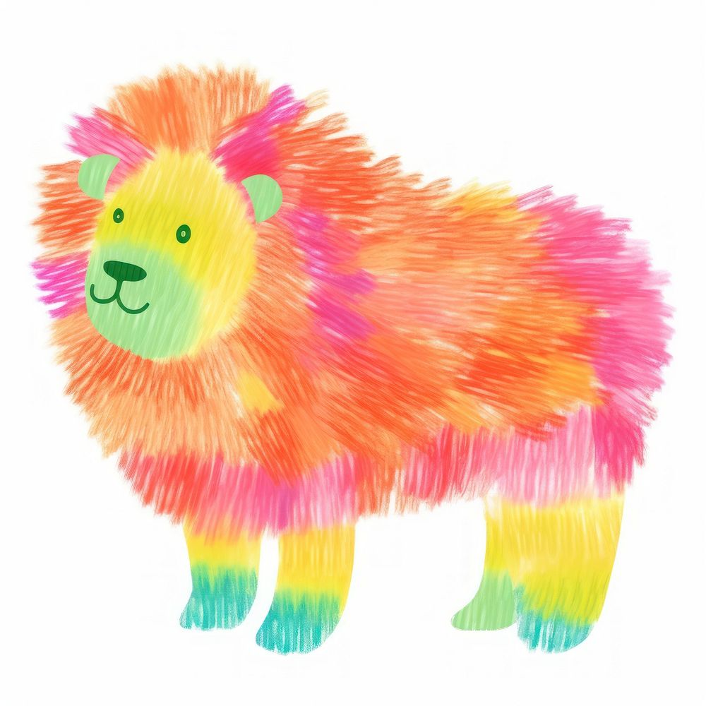 Lion animal toy white background. AI generated Image by rawpixel.