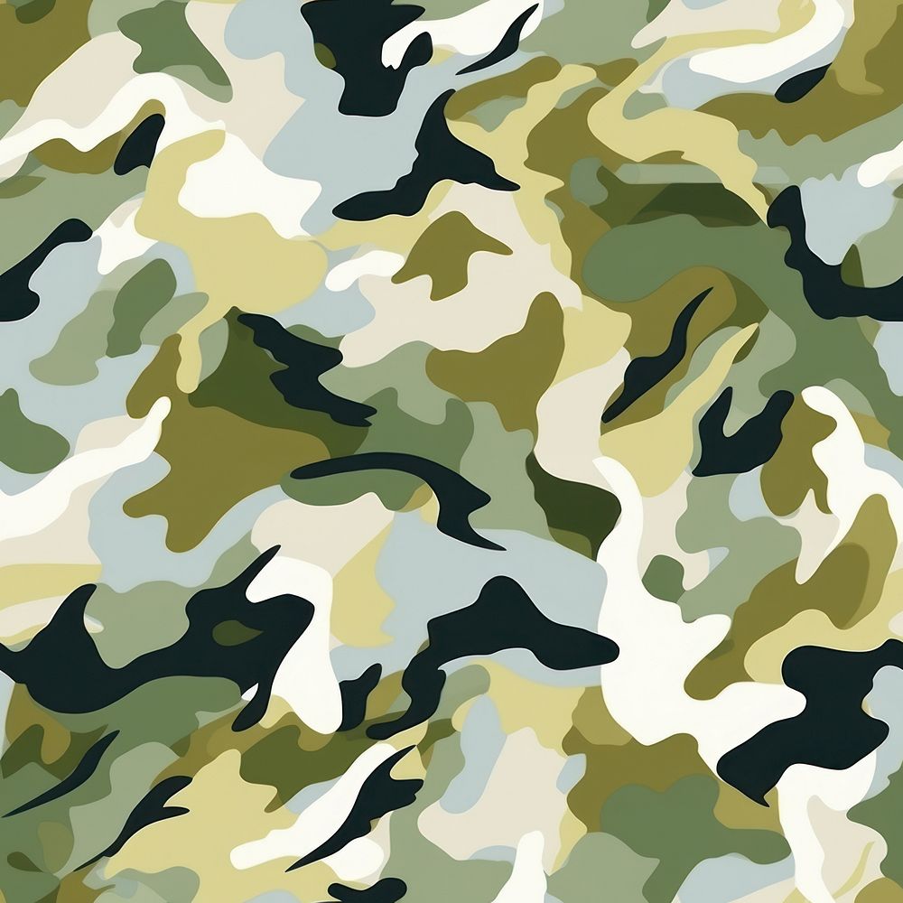 Brushstroke camouflage pattern backgrounds military textile. AI generated Image by rawpixel.