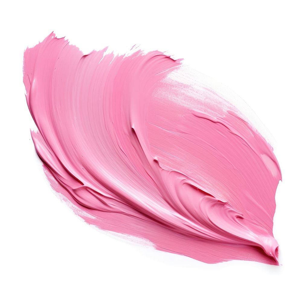 Flat pink pastel brushstroke petal white background abstract. AI generated Image by rawpixel.