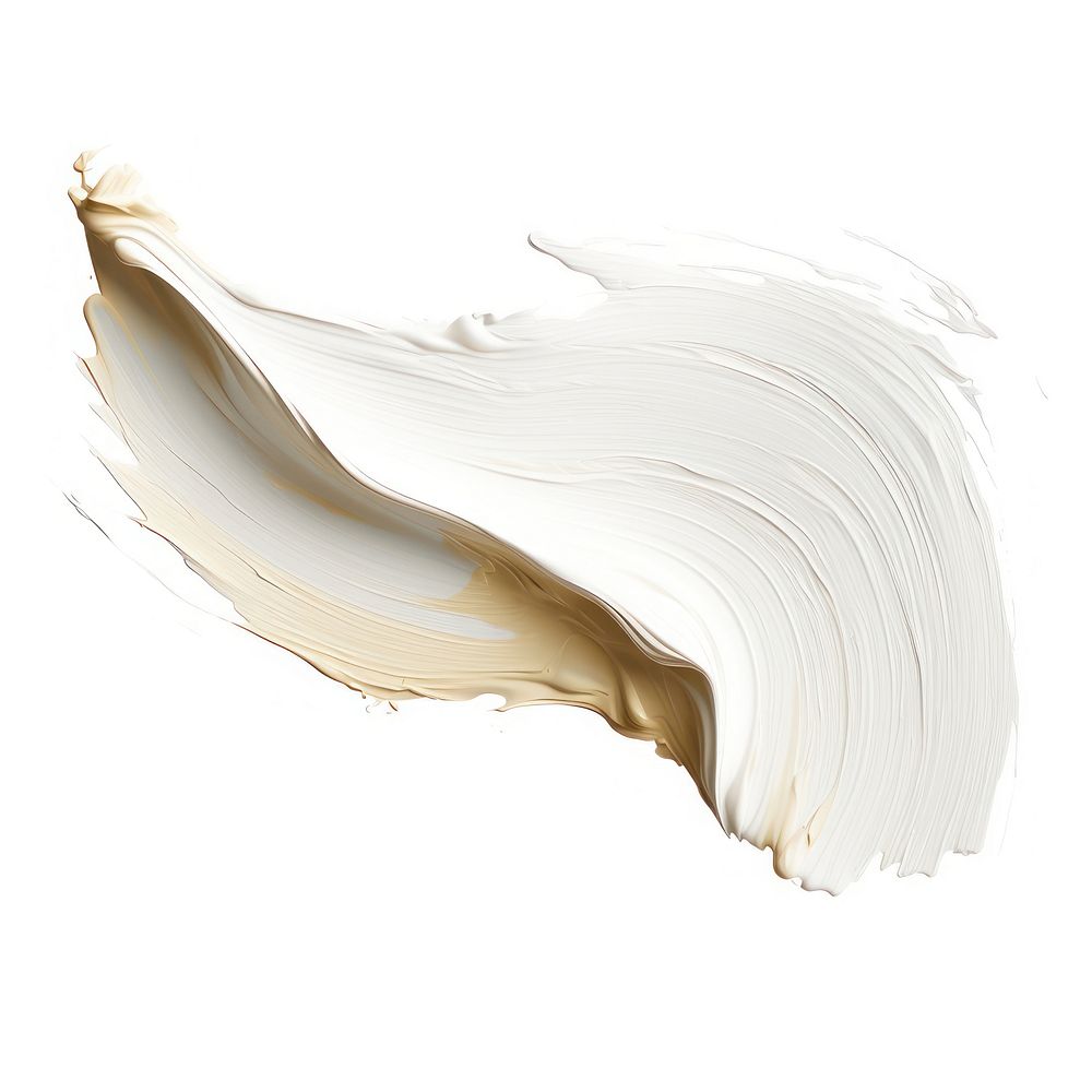Flat white brush stroke white background invertebrate abstract. AI generated Image by rawpixel.