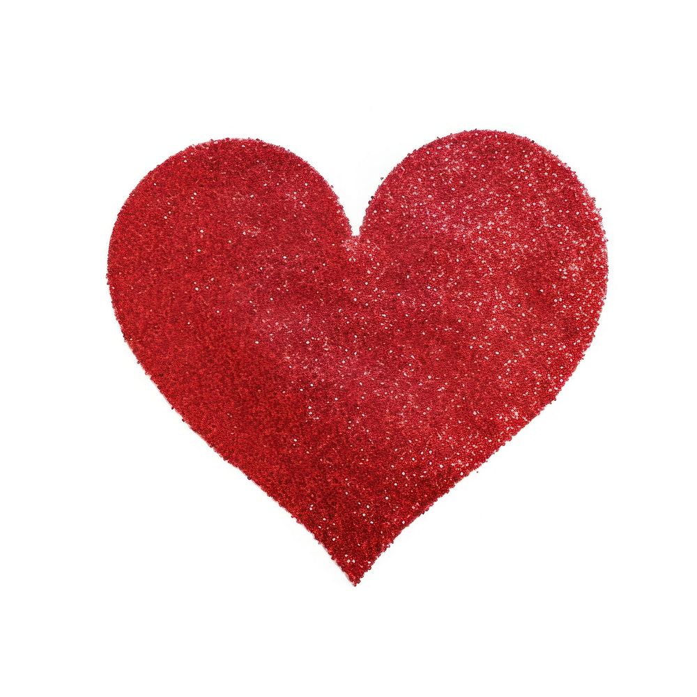 Heart icon shape red white background. AI generated Image by rawpixel.