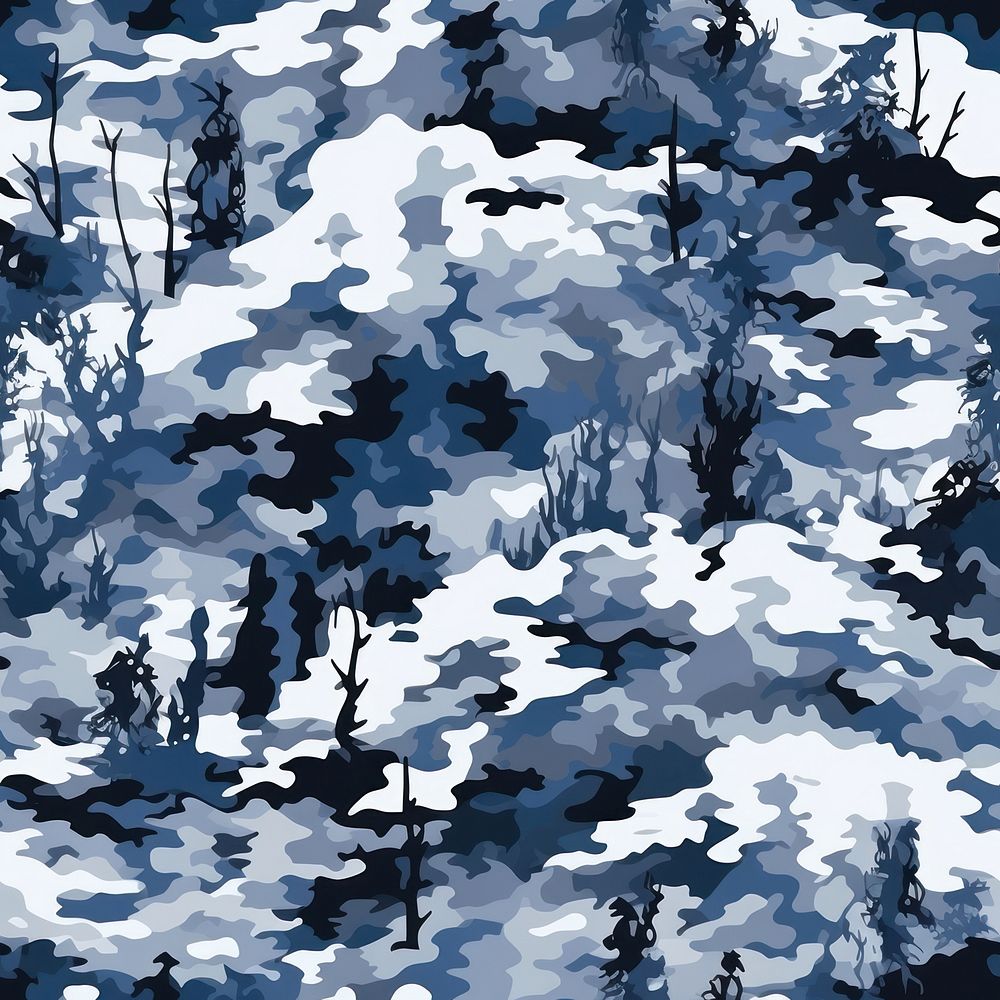 Snow hunt camouflage pattern backgrounds tranquility blackboard. AI generated Image by rawpixel.