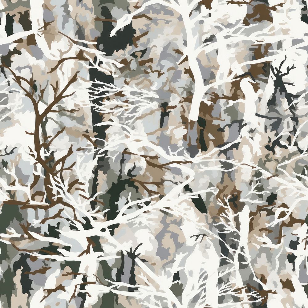 Snow hunt camouflage pattern backgrounds textured abstract. AI generated Image by rawpixel.