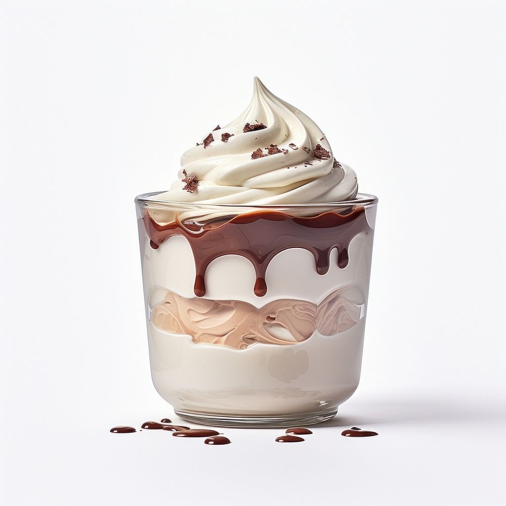 Pudding dessert cream food. AI generated Image by rawpixel.