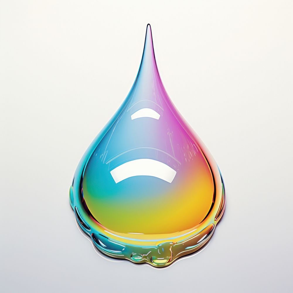 A waterdrop isolated on clear solid background art splashing droplet. AI generated Image by rawpixel.