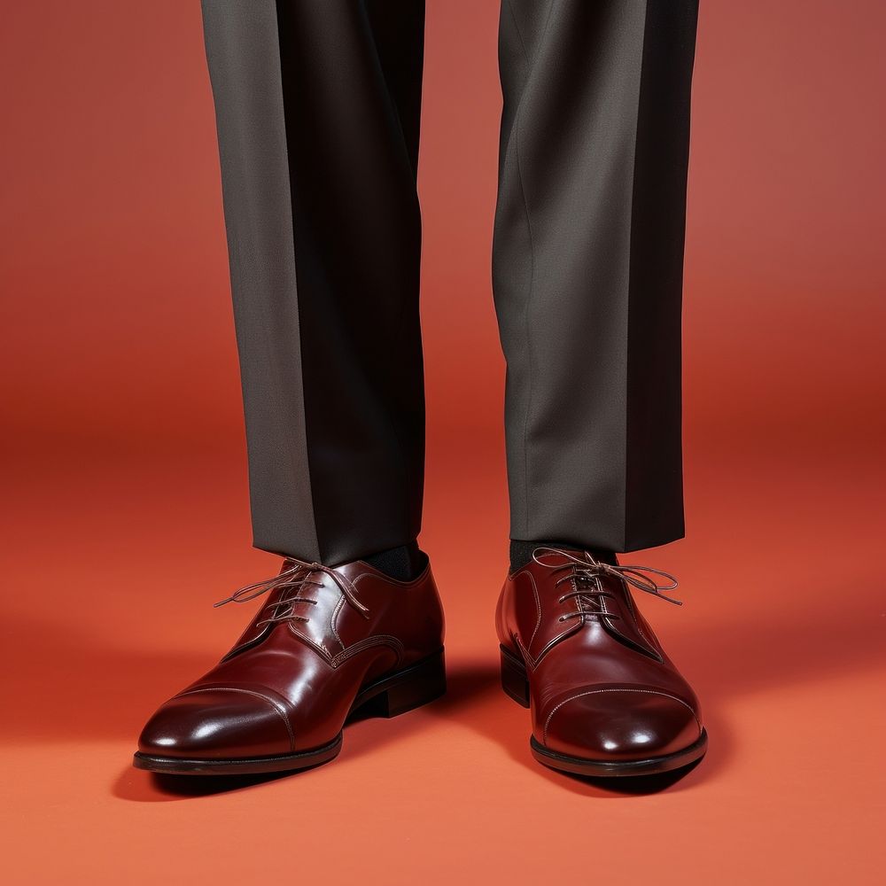 A person wearing a pair of shoes footwear pants adult. AI generated Image by rawpixel.