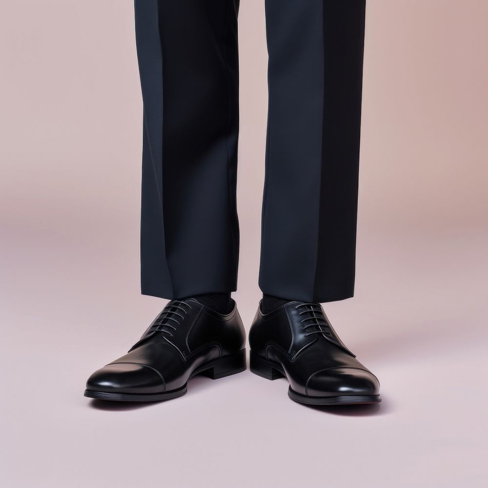 A person wearing a pair of shoes footwear pants adult. AI generated Image by rawpixel.