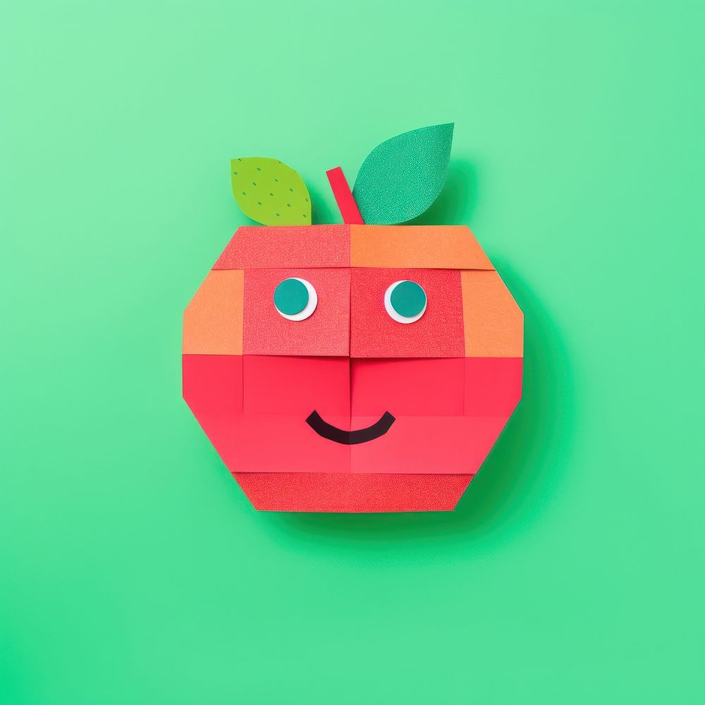 Apple art green plant. AI generated Image by rawpixel.