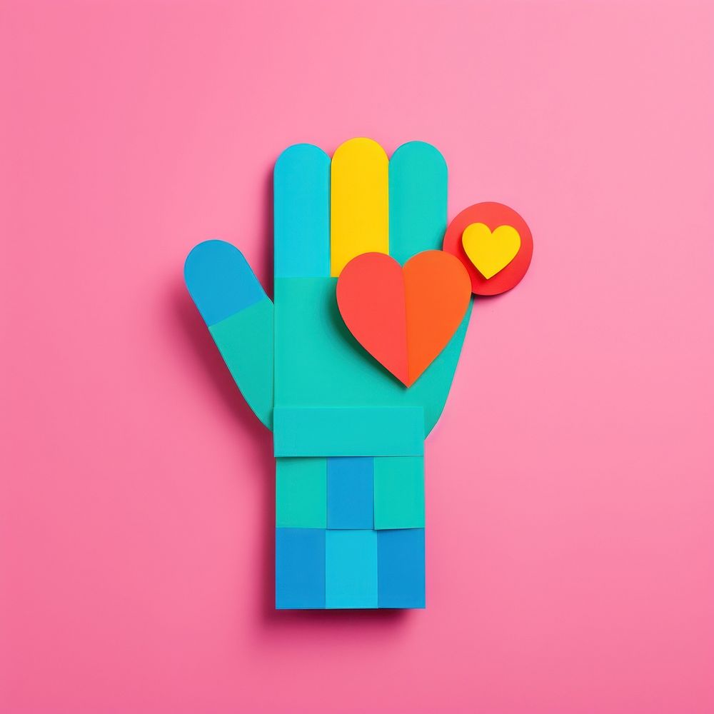 Hand i love you art toy representation. AI generated Image by rawpixel.