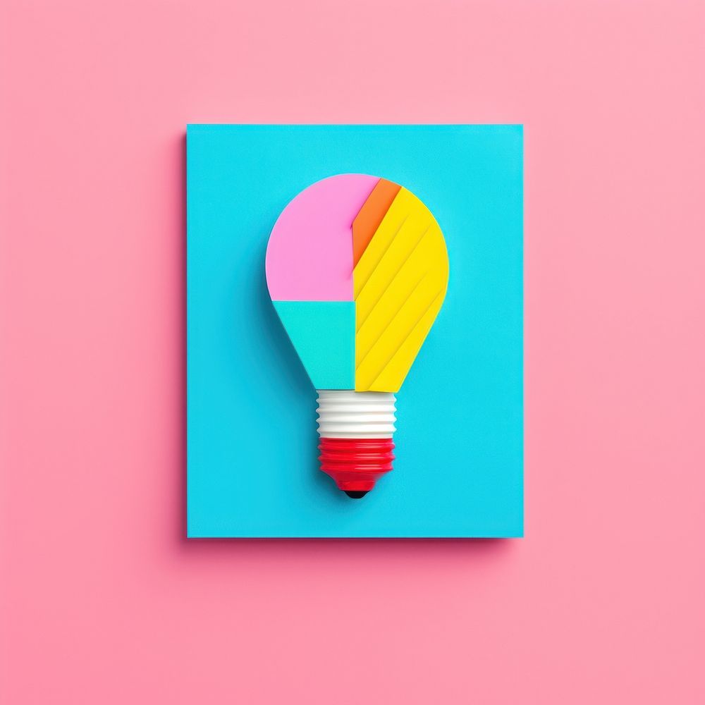 Light bulb lightbulb paper text. AI generated Image by rawpixel.