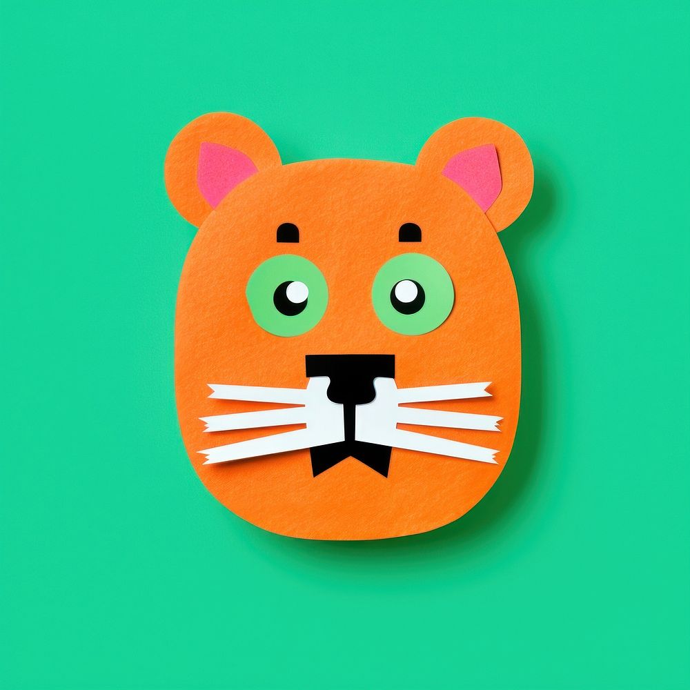 Tiger green green background anthropomorphic. AI generated Image by rawpixel.
