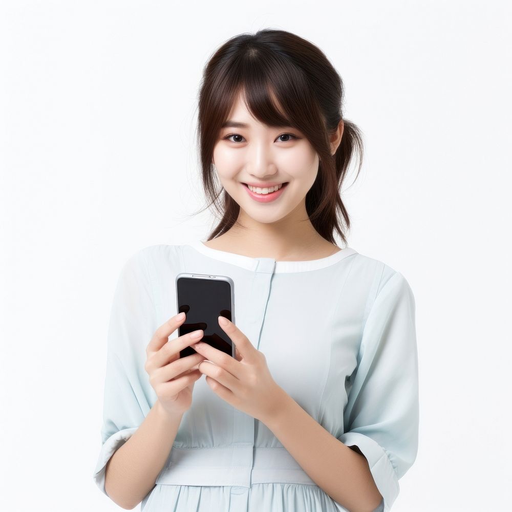 Japanese girl a happy and smiling Face portrait smile adult. AI generated Image by rawpixel.