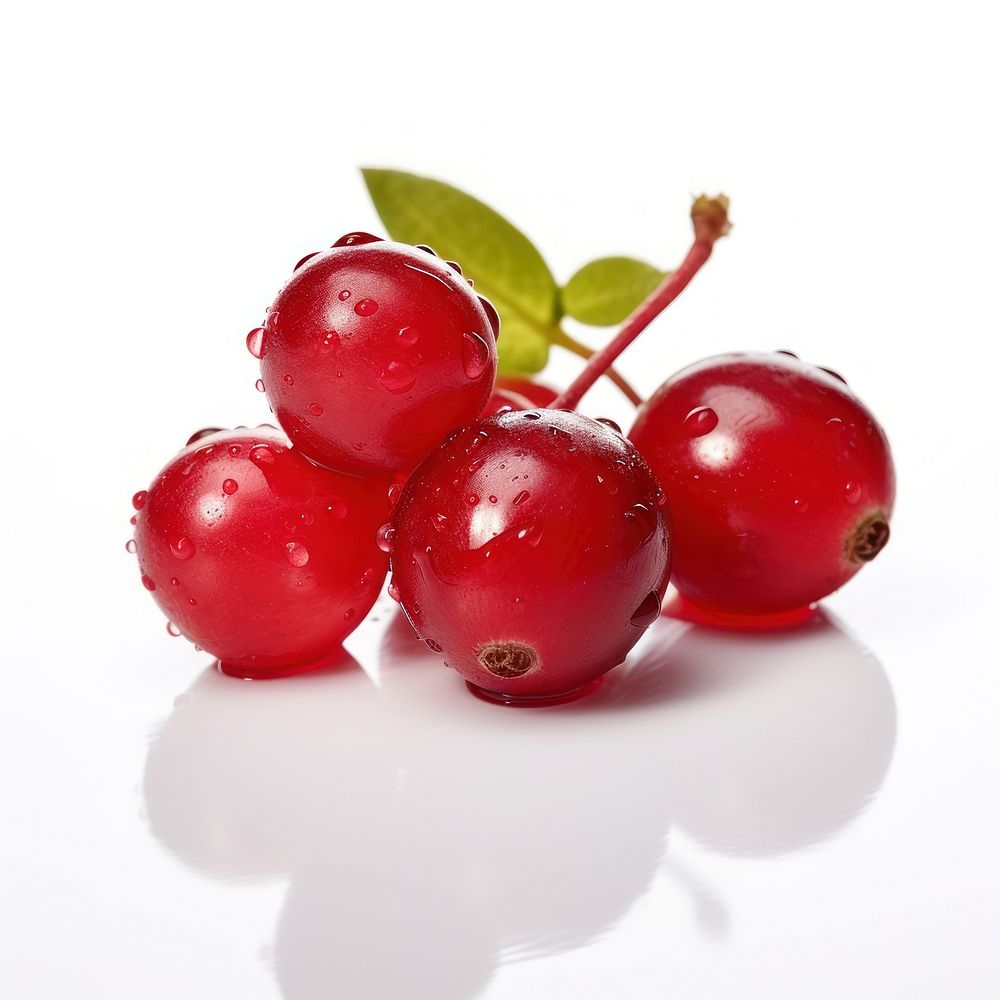 Fresh cranberry cherry fruit plant. AI generated Image by rawpixel.