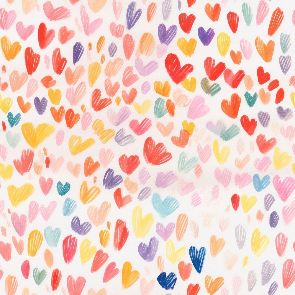 Rainbow heart pattern backgrounds petal creativity. AI generated Image by rawpixel.