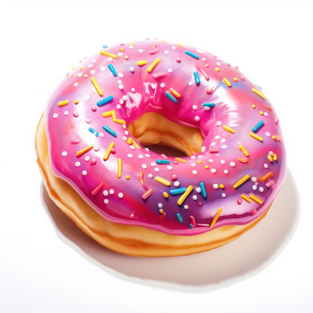Donut donut dessert food. AI generated Image by rawpixel.