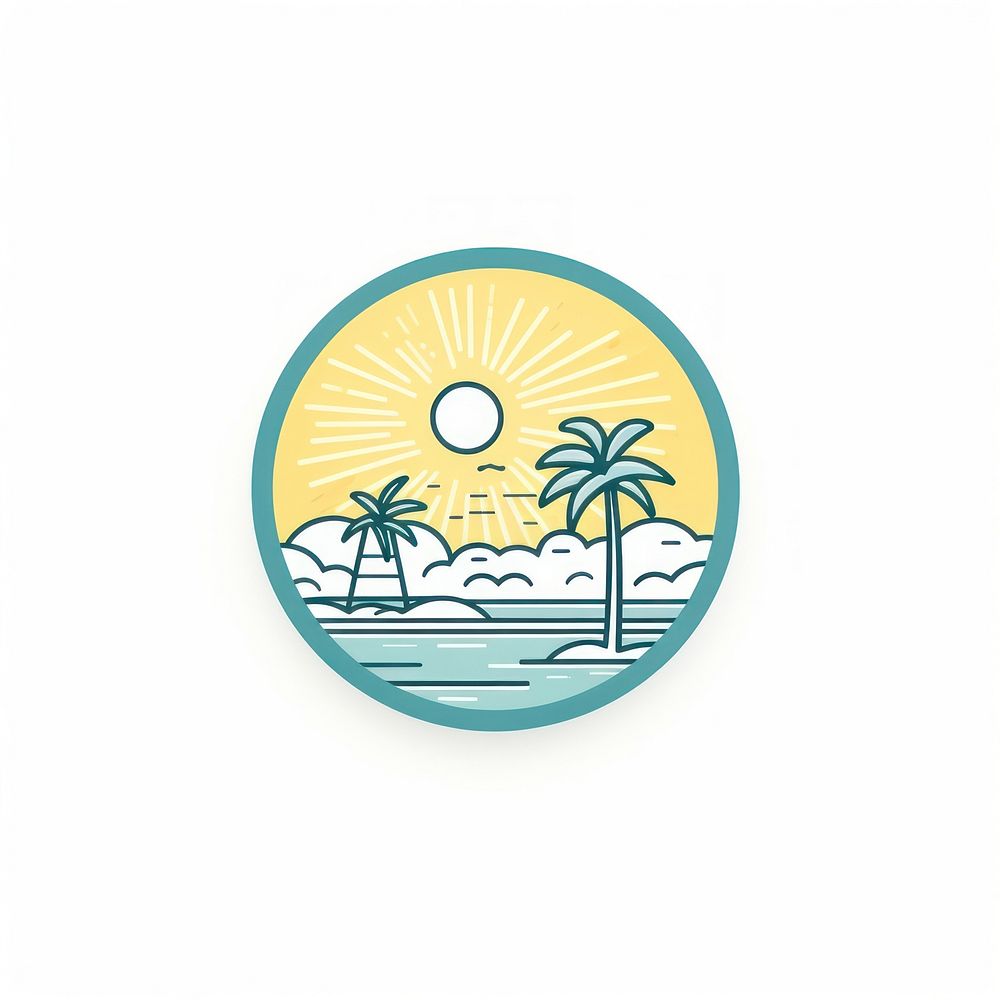 Summer outdoors nature logo. AI generated Image by rawpixel.