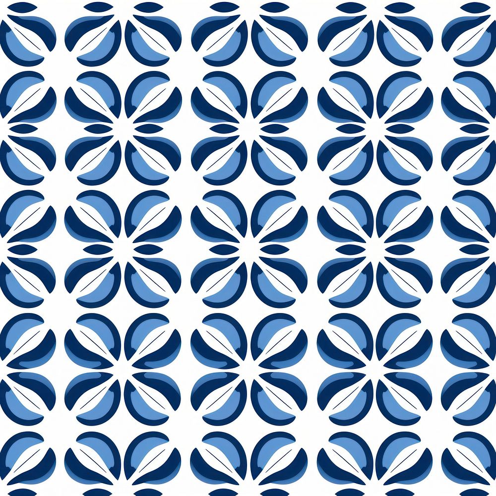 Thai blue pattern backgrounds shape repetition. AI generated Image by rawpixel.