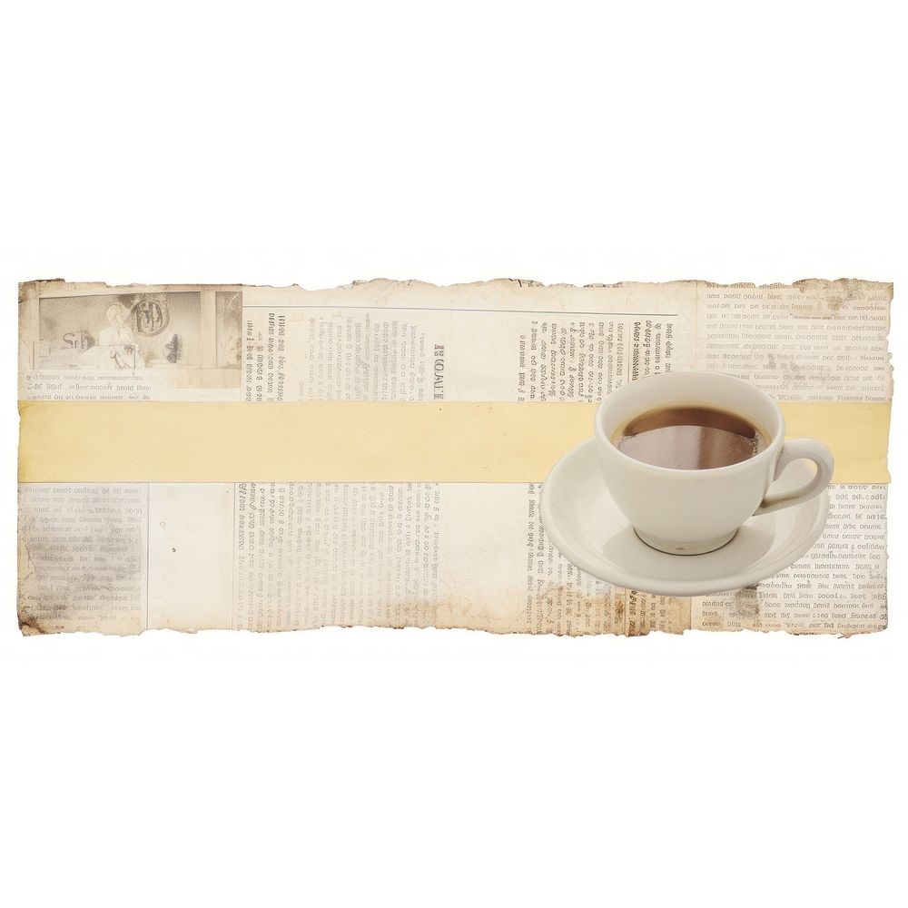 Coffee saucer drink text. AI generated Image by rawpixel.