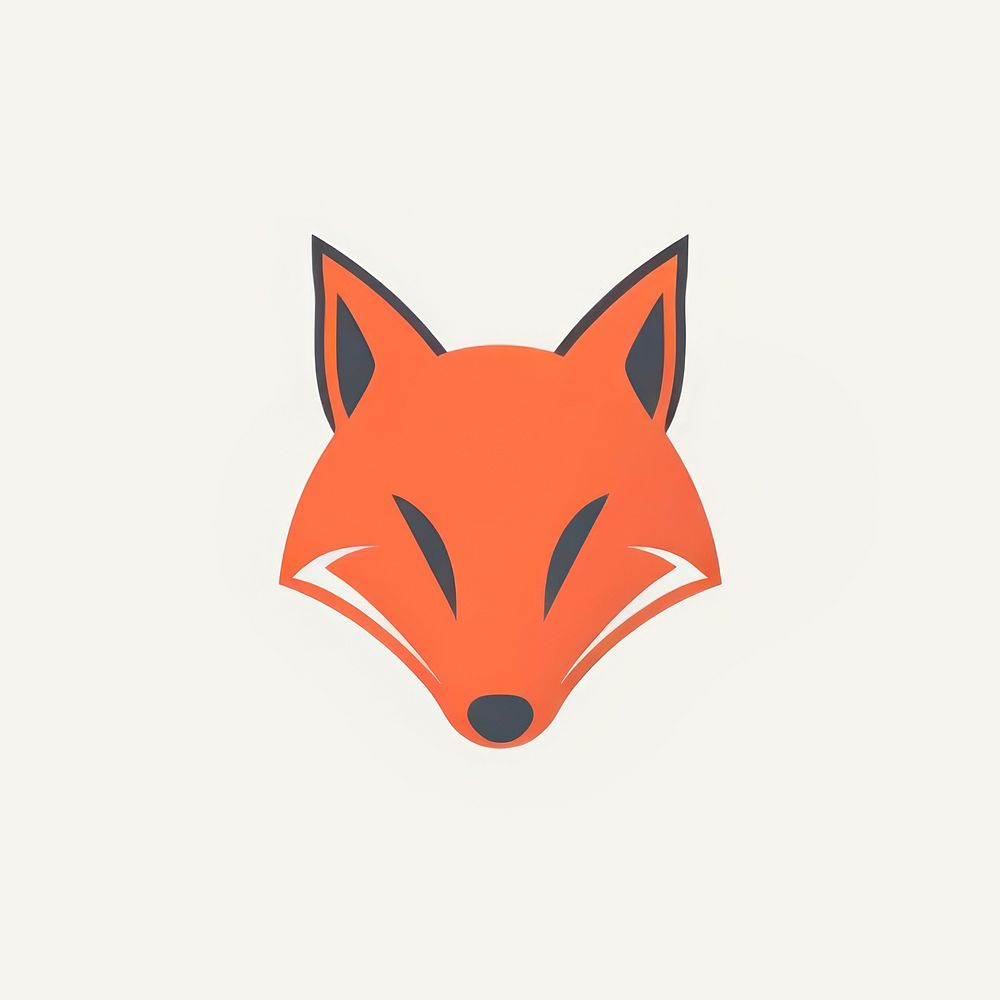 Fox animal logo wildlife. AI generated Image by rawpixel.