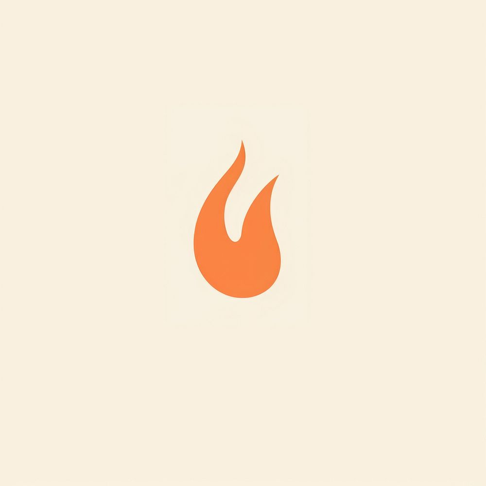 Fire logo glowing burning. AI generated Image by rawpixel.