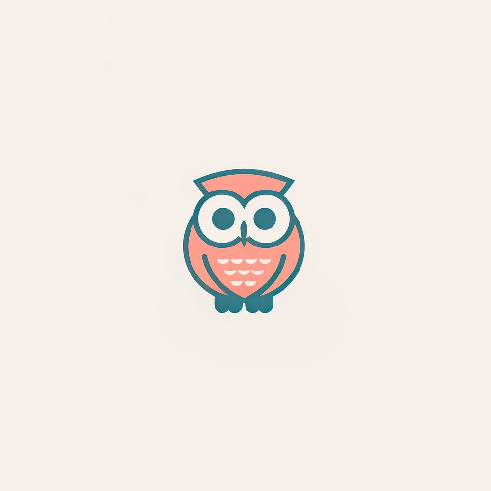Owl animal bird logo. AI generated Image by rawpixel.