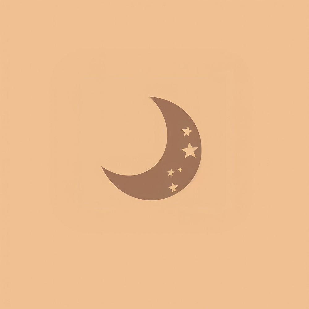 Moon astronomy nature symbol. AI generated Image by rawpixel.