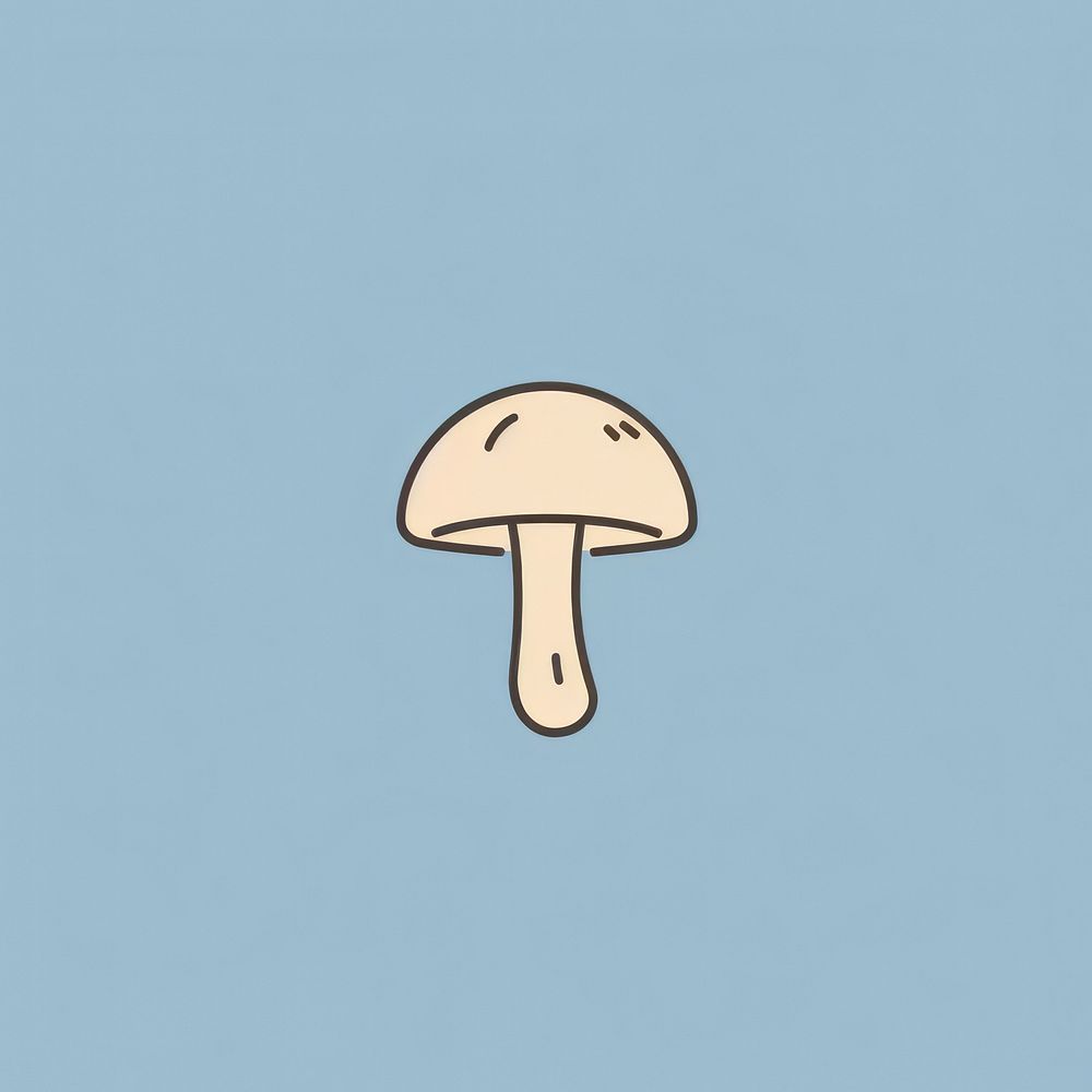 Mushroom fungus toadstool cartoon. AI generated Image by rawpixel.