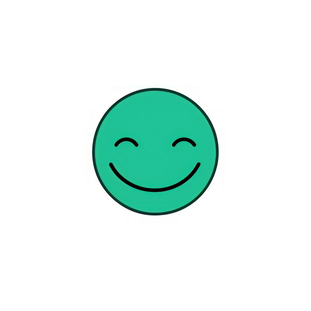 Smile green face logo. AI generated Image by rawpixel.