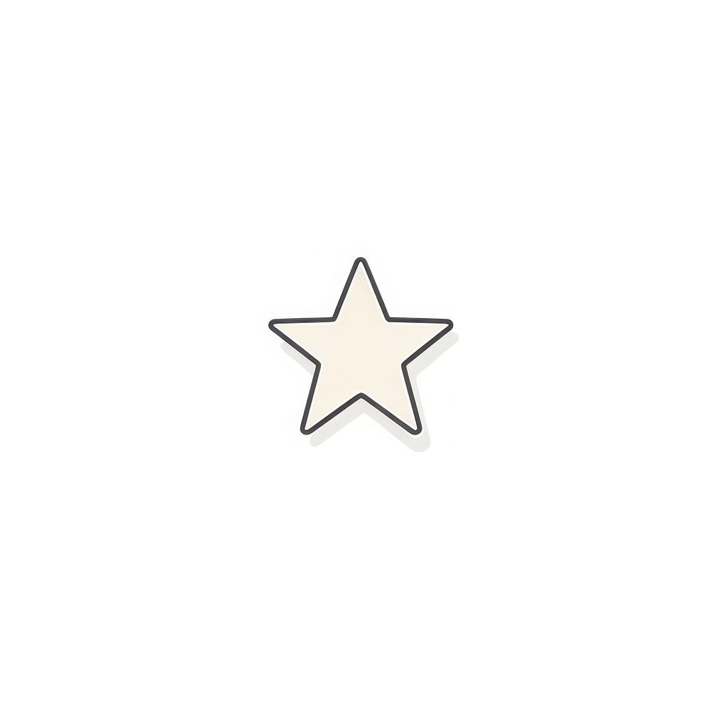 Star symbol star white background. AI generated Image by rawpixel.