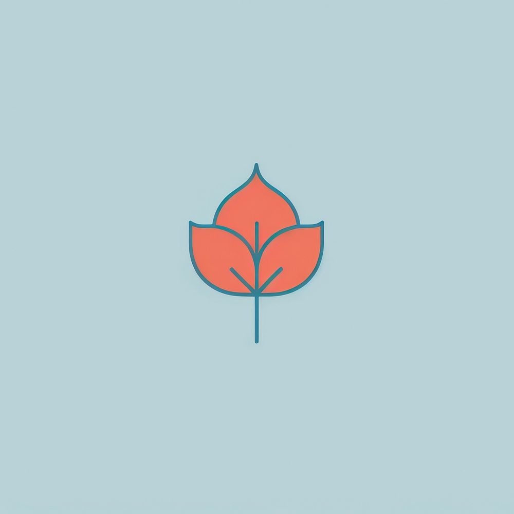 Flower plant leaf logo. AI generated Image by rawpixel.