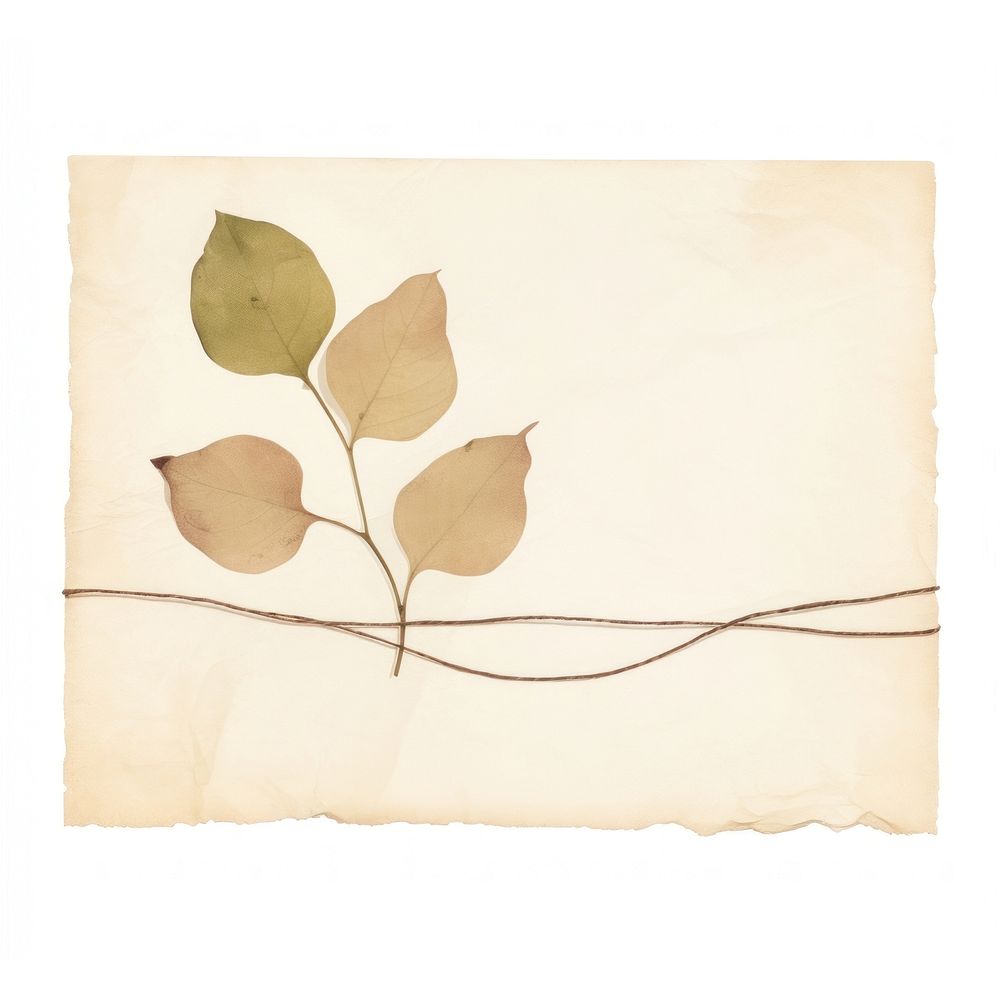 Leaf bougainvillea plant with tape painting paper art. AI generated Image by rawpixel.