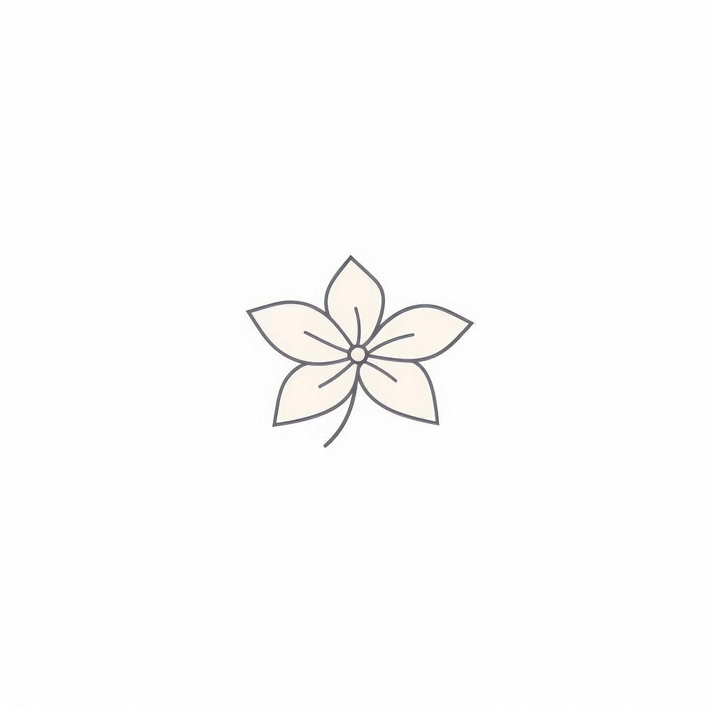 Flower pattern plant white background. AI generated Image by rawpixel.
