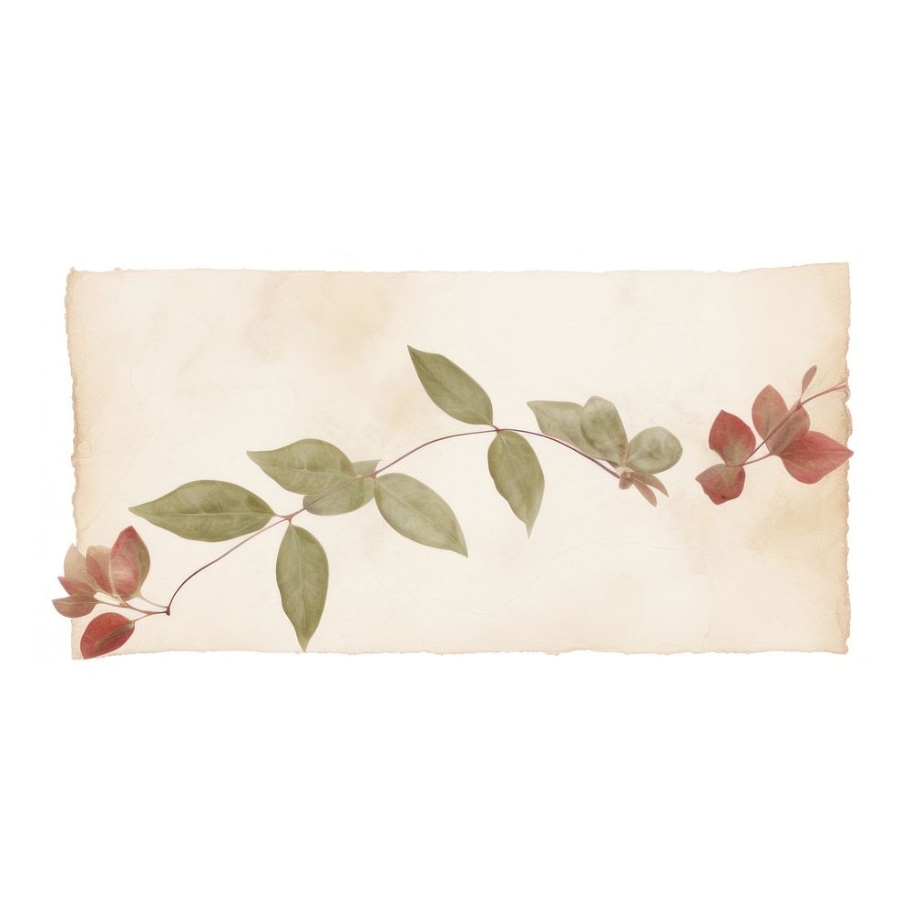 Leaf bougainvillea plant stuck with adhesive tape pattern paper art. AI generated Image by rawpixel.